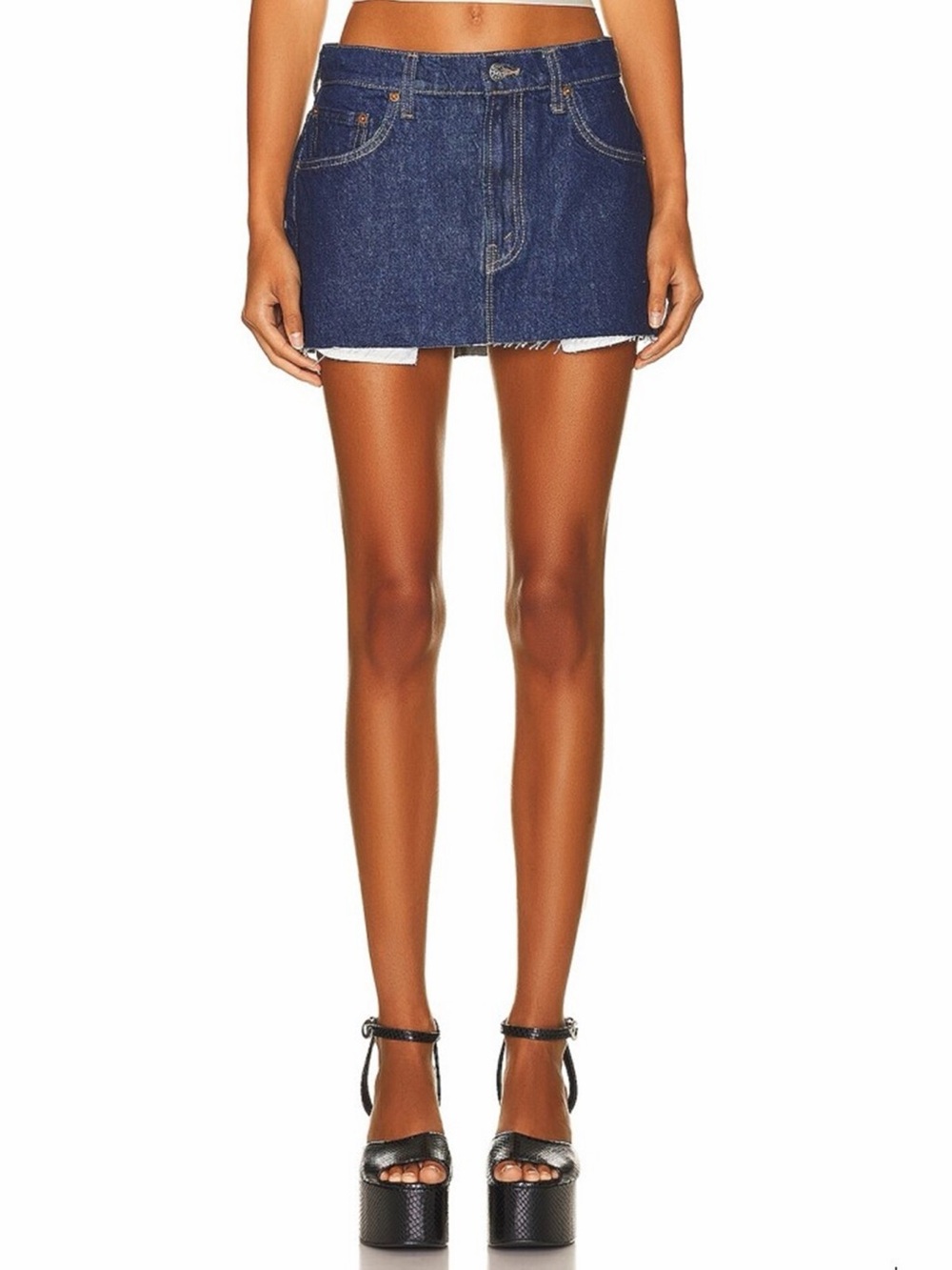 Mother Denim Micro Skirt